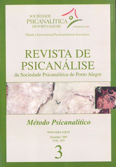 					Visualizar v. 14 n. 3 (2007): Método Psicanalítico
				