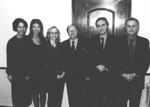 Da esquerda para a direita: Carmem Emília Keidann, Magali Fischer, Jussara S. Dal Zot, Norberto Carlos Marucco, José Carlos Calich, Paulo Henrique Favalli.